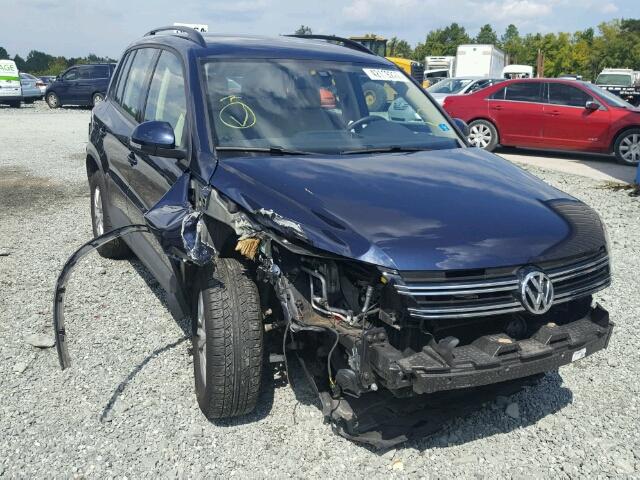 WVGBV7AX8GW576551 - 2016 VOLKSWAGEN TIGUAN S BLUE photo 1