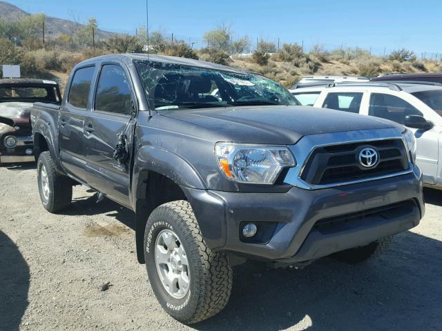 3TMLU4EN9EM156393 - 2014 TOYOTA TACOMA DOU GRAY photo 1