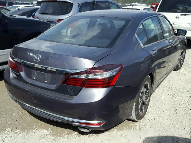 1HGCR2F32GA054065 - 2016 HONDA ACCORD LX GRAY photo 4