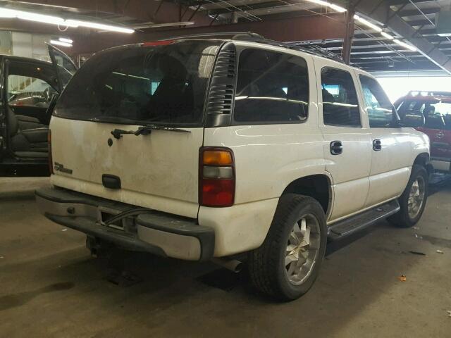 1GNEK13Z22J159851 - 2002 CHEVROLET TAHOE WHITE photo 4