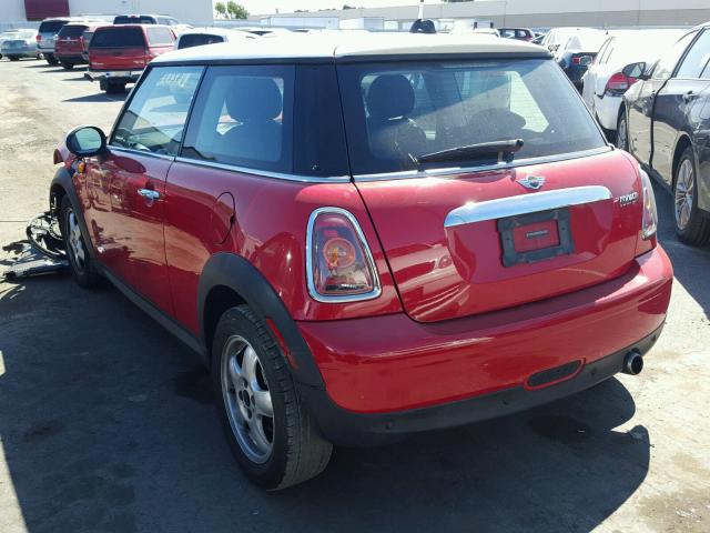 WMWMF33509TW70830 - 2009 MINI COOPER RED photo 3