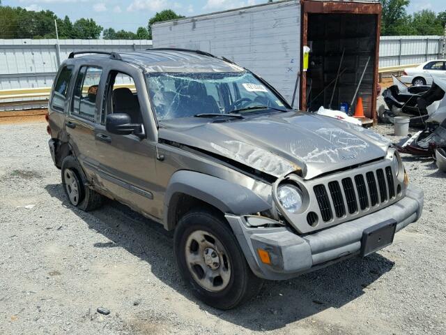 1J4GL48K35W570530 - 2005 JEEP LIBERTY SP GOLD photo 1