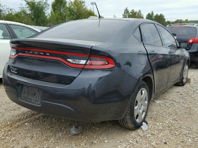 1C3CDFAA1ED669135 - 2014 DODGE DART SE GRAY photo 4