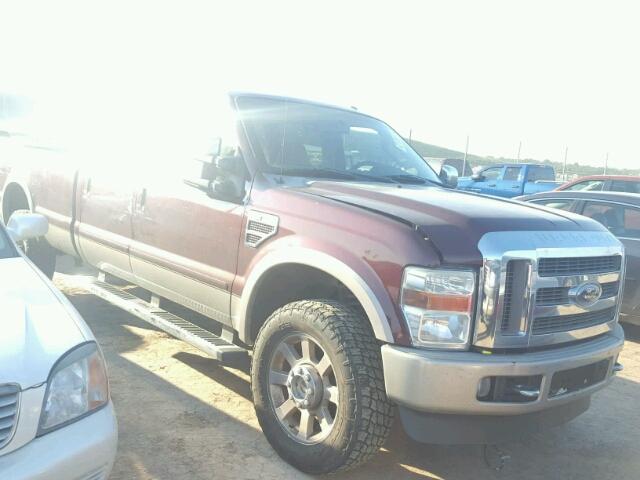 1FTWW3BR4AEB41888 - 2010 FORD F350 BURGUNDY photo 1