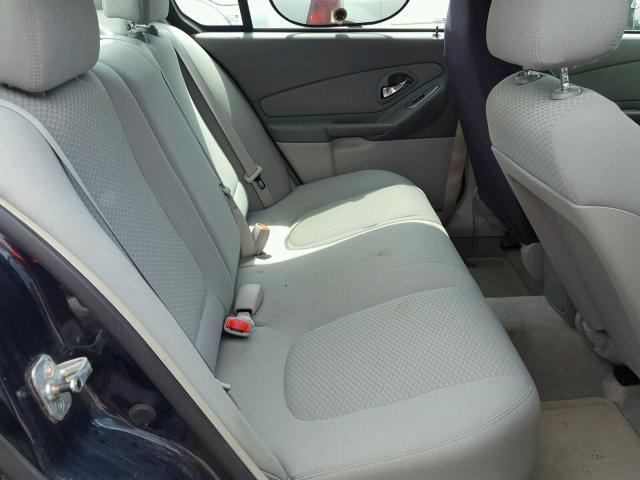 1G1ZS58F07F101627 - 2007 CHEVROLET MALIBU LS Қара фото 6