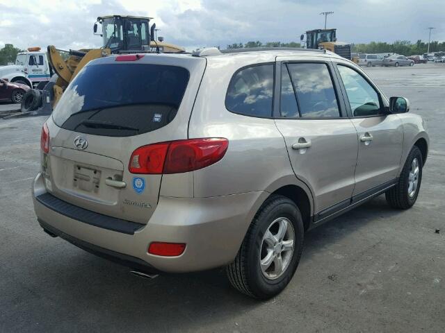 5NMSG13D17H117444 - 2007 HYUNDAI SANTA FE G BEIGE photo 4