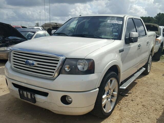 1FTRW12528FA80740 - 2008 FORD F150 WHITE photo 2