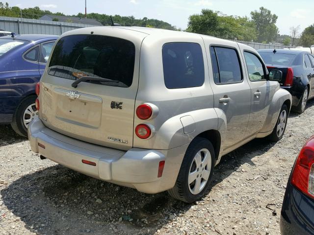 3GNCA13B29S583536 - 2009 CHEVROLET HHR LS BEIGE photo 4
