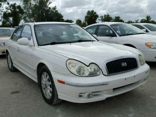 KMHWF35H34A958277 - 2004 HYUNDAI SONATA WHITE photo 1