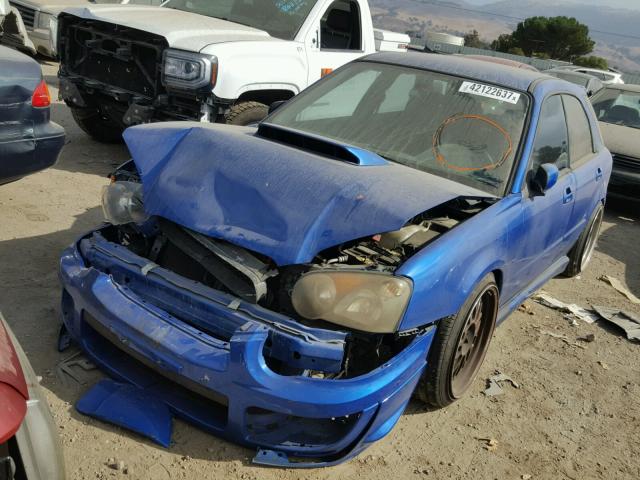 JF1GG29624G809094 - 2004 SUBARU IMPREZA WR BLUE photo 2