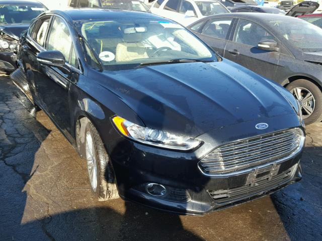 3FA6P0HD6ER141214 - 2014 FORD FUSION SE BLACK photo 1