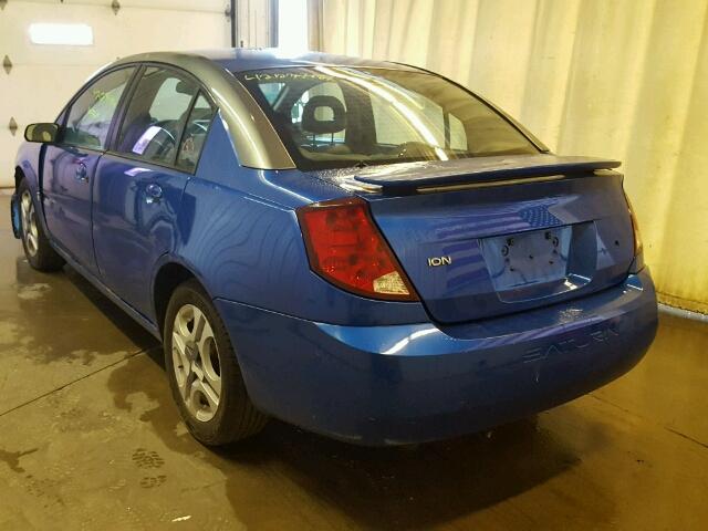 1G8AL52F93Z134476 - 2003 SATURN ION LEVEL BLUE photo 3