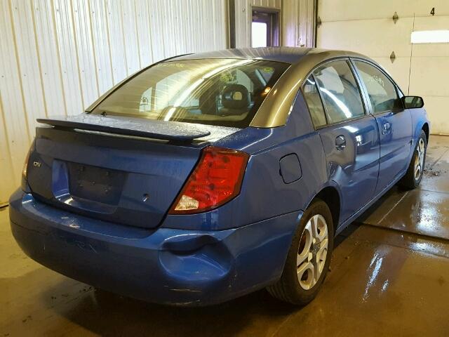 1G8AL52F93Z134476 - 2003 SATURN ION LEVEL BLUE photo 4
