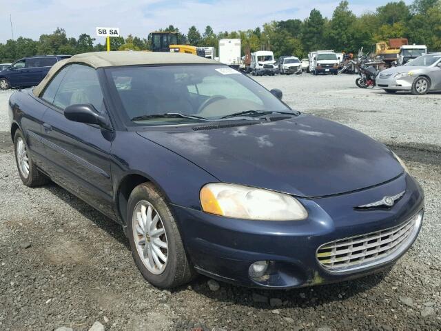 1C3EL55T93N601898 - 2003 CHRYSLER SEBRING BLUE photo 1