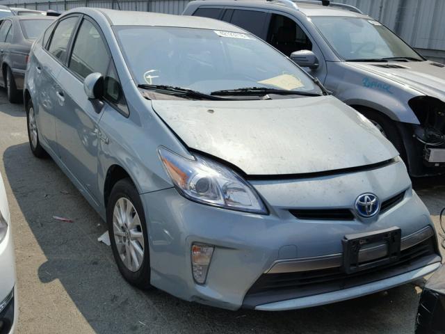 JTDKN3DP3C3029465 - 2012 TOYOTA PRIUS PLUG TURQUOISE photo 1