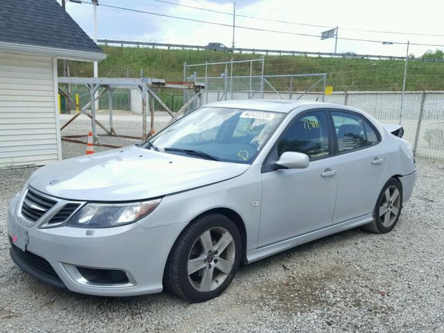 YS3FB49Y881002033 - 2008 SAAB 9-3 2.0T SILVER photo 2