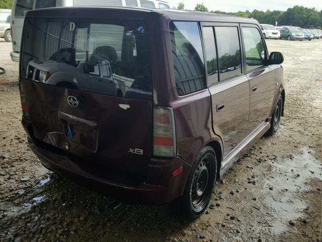 JTLKT324364046218 - 2006 TOYOTA SCION XB Tünd qırmızı foto 4