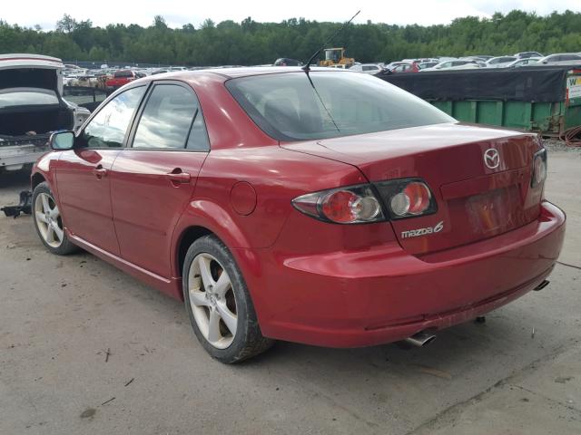 1YVHP80C075M43909 - 2007 MAZDA 6 I أحمر صورة 3