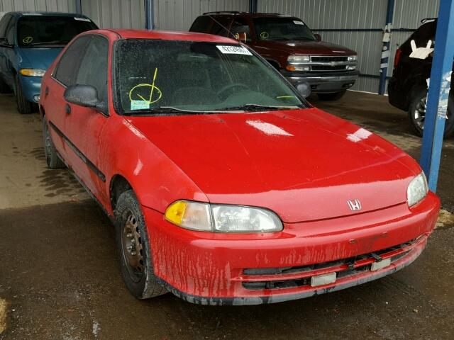 JHMEG8551SS003225 - 1995 HONDA CIVIC LX RED photo 1