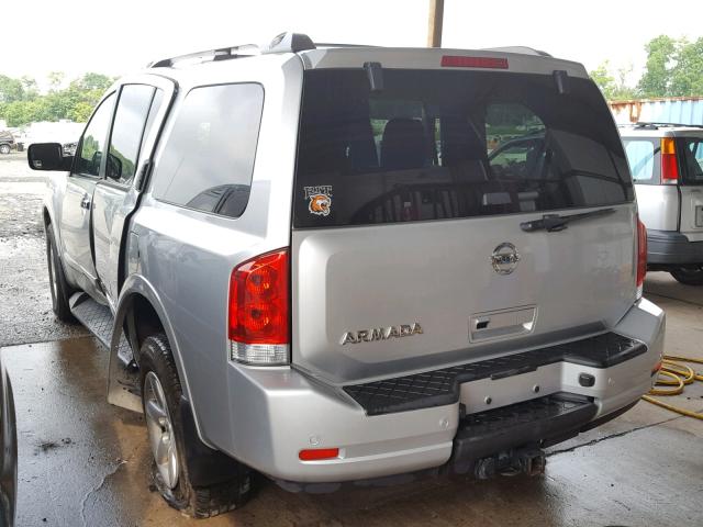 5N1AA0NC3DN601458 - 2013 NISSAN ARMADA SV SILVER photo 3