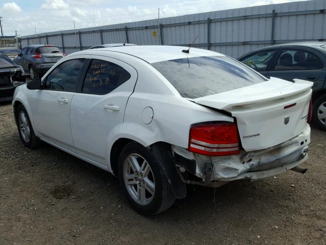 1B3LC56B89N523522 - 2009 DODGE AVENGER SX WHITE photo 3