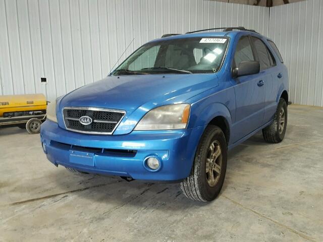 KNDJC733055393809 - 2005 KIA SORENTO EX BLUE photo 2