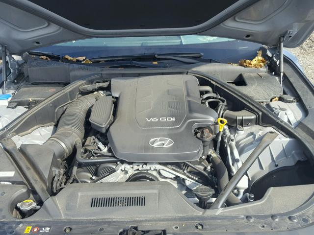 KMHGN4JE0FU100078 - 2015 HYUNDAI GENESIS 3. GRAY photo 7