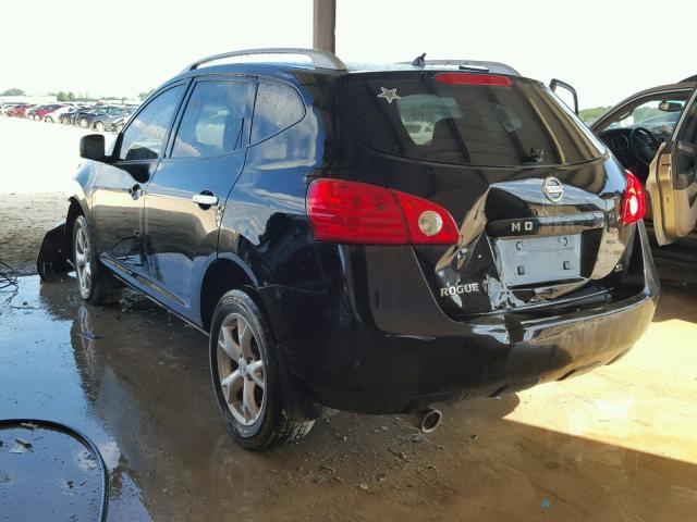 JN8AS5MT1AW503006 - 2010 NISSAN ROGUE BLACK photo 3