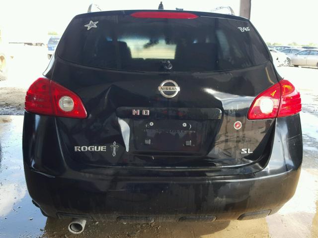 JN8AS5MT1AW503006 - 2010 NISSAN ROGUE BLACK photo 9