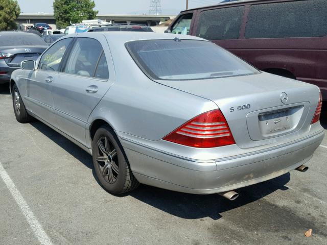 WDBNG70J21A172320 - 2001 MERCEDES-BENZ S 430 SILVER photo 3