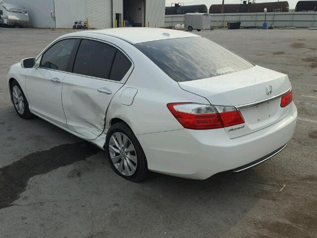 1HGCR2F8XDA217066 - 2013 HONDA ACCORD EXL WHITE photo 3