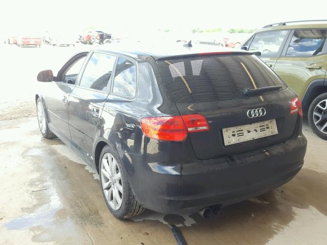 WAUHF98P39A069471 - 2009 AUDI A3 2.0T BLACK photo 3