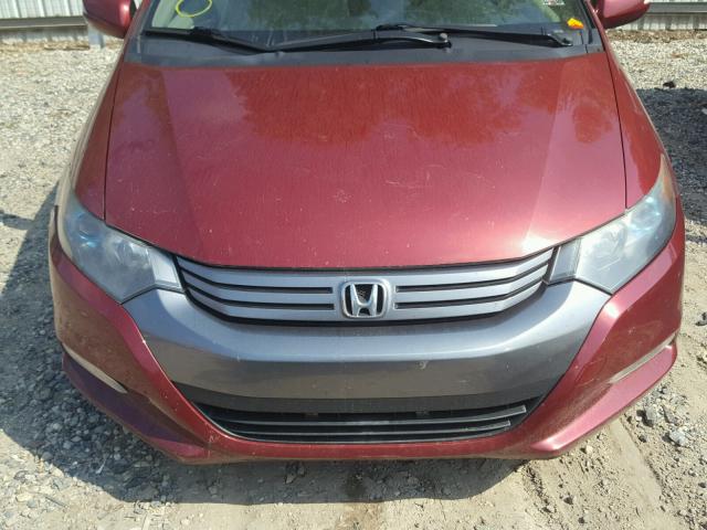 JHMZE2H7XAS025580 - 2010 HONDA INSIGHT EX RED photo 7