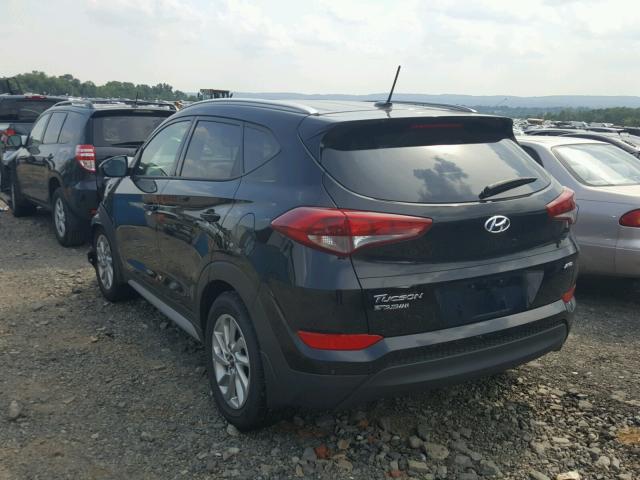 KM8J3CA45HU478476 - 2017 HYUNDAI TUCSON LIM BLACK photo 3