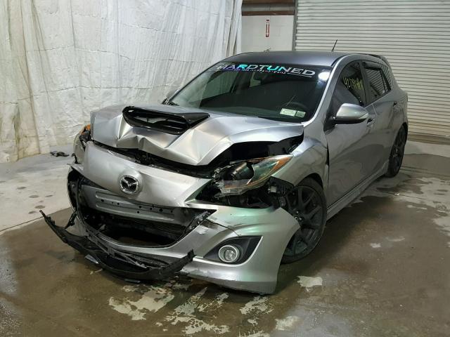 JM1BL1K41B1402984 - 2011 MAZDA SPEED 3 SILVER photo 2