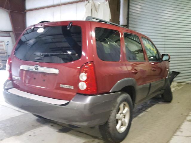 4F2CZ94135KM58587 - 2005 MAZDA TRIBUTE S RED photo 4