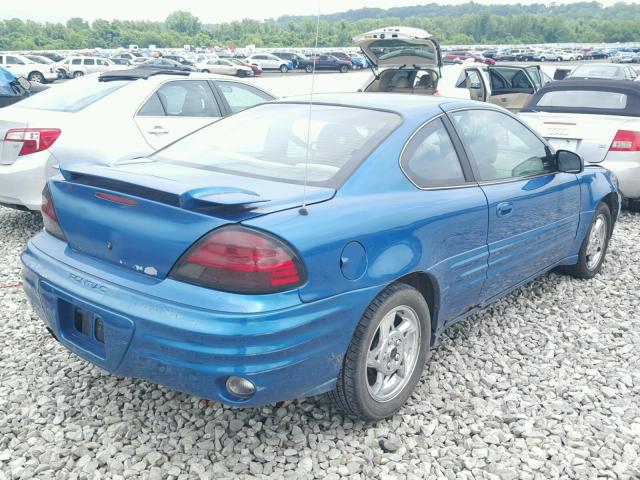 1G2NE12E5XM857024 - 1999 PONTIAC GRAND AM S 蓝色 照片 4