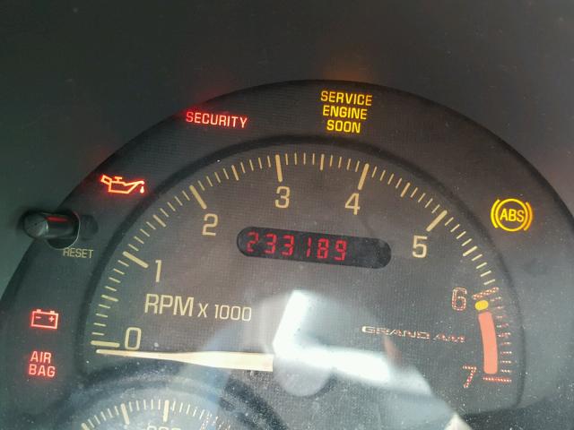 1G2NE12E5XM857024 - 1999 PONTIAC GRAND AM S 蓝色 照片 8