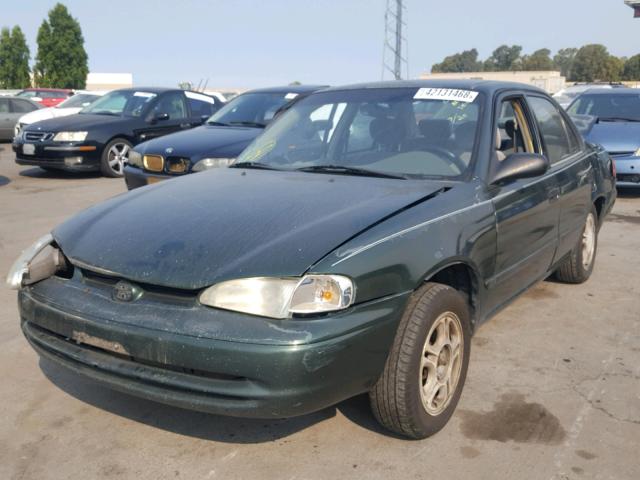 1Y1SK52812Z405474 - 2002 CHEVROLET GEO PRIZM 绿色 照片 2