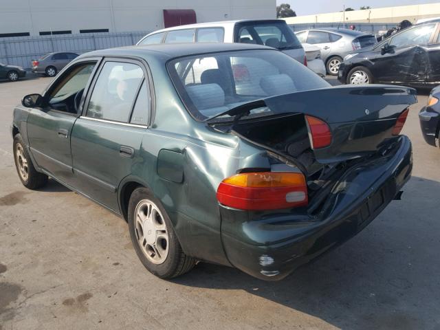 1Y1SK52812Z405474 - 2002 CHEVROLET GEO PRIZM 绿色 照片 3