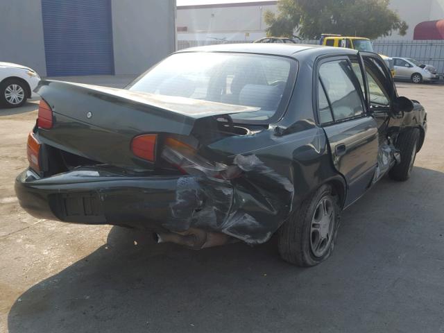 1Y1SK52812Z405474 - 2002 CHEVROLET GEO PRIZM 绿色 照片 4