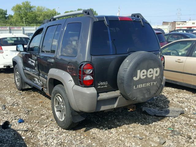 1J4GL38K85W666888 - 2005 JEEP LIBERTY RE BLACK photo 3