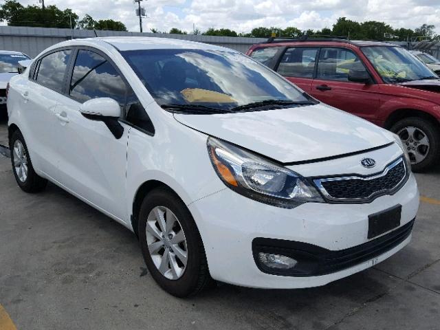 KNADN4A38C6083243 - 2012 KIA RIO EX WHITE photo 1