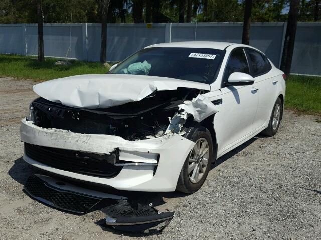 KNAGT4L37G5103199 - 2016 KIA OPTIMA WHITE photo 2