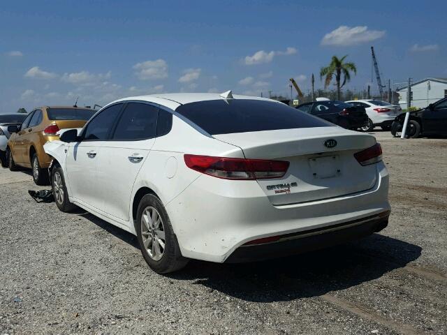 KNAGT4L37G5103199 - 2016 KIA OPTIMA WHITE photo 3