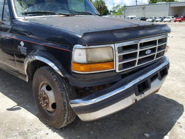 1FTJW35F0VEA99480 - 1997 FORD F350 BLACK photo 9