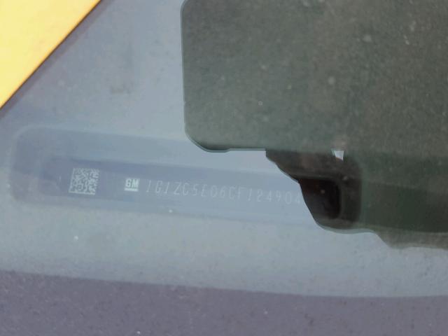 1G1ZC5E06CF124904 - 2012 CHEVROLET MALIBU 1LT SILVER photo 10