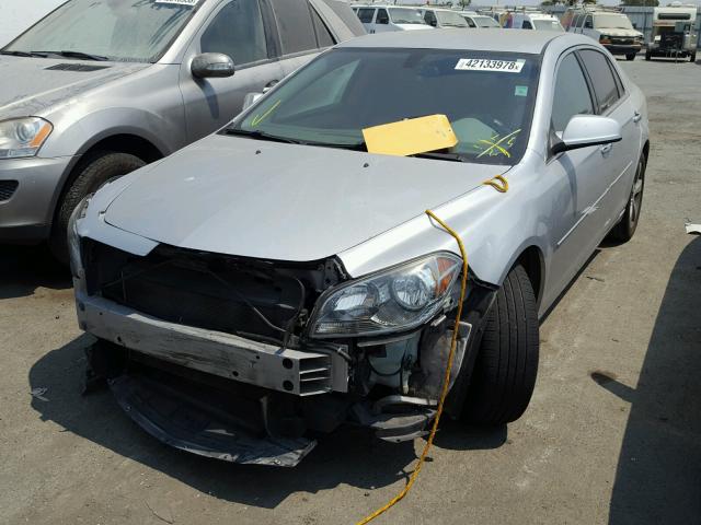 1G1ZC5E06CF124904 - 2012 CHEVROLET MALIBU 1LT SILVER photo 2
