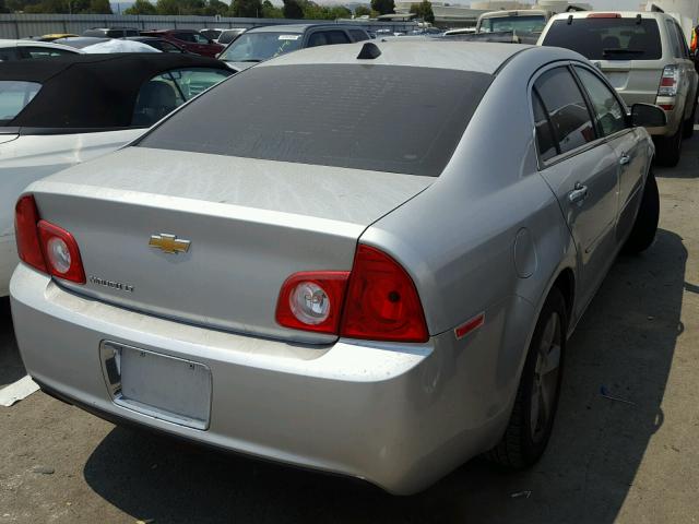 1G1ZC5E06CF124904 - 2012 CHEVROLET MALIBU 1LT SILVER photo 4