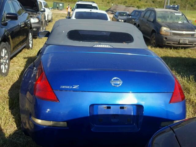 JN1AZ36A04T010188 - 2004 NISSAN 350Z BLUE photo 6